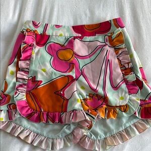 CROSBY by Mollie Burch High Waist Pink and Orange Shorts
